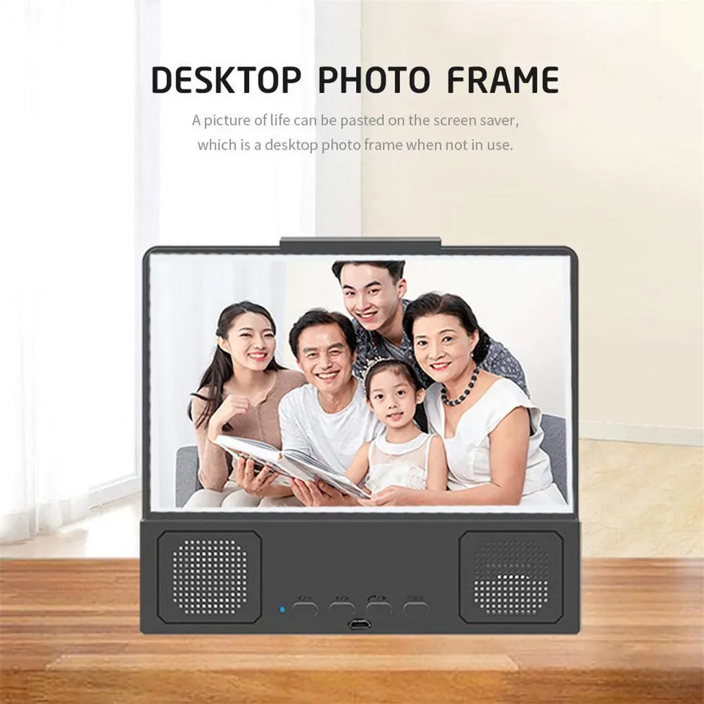 12 дюймов 3D HD проектора кронштейн увеличитель для экрана телефона для видеосъемки усилитель с Bluetooth Динамик смартфон расширитель держатель