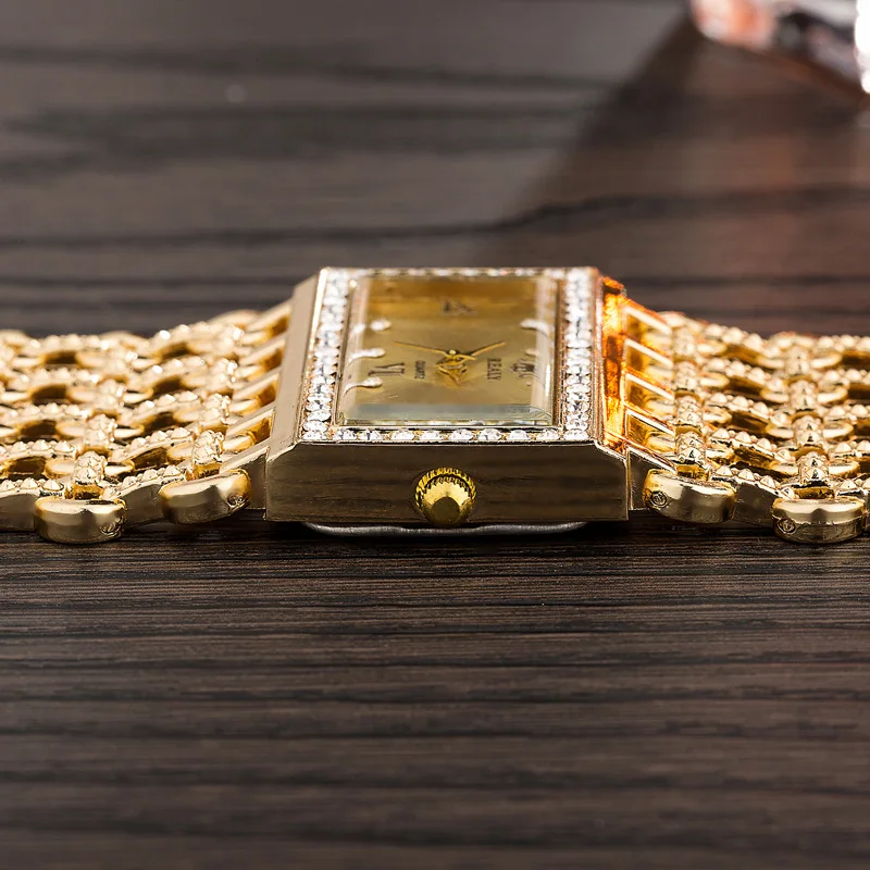 2021 Luxury Women Golden Stainless Steel Bracelet Watch Ladies Fashion Hollow Strap Dress Watch Female Casual Clock Relogio Hot