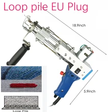 Pistola eléctrica para montar alfombras, máquina de tejido de flocado, bordado Industrial, máquina de tejer con bucle
