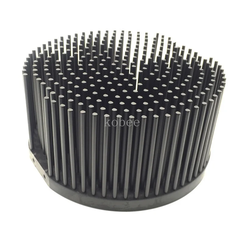 Круглый D140mm предварительно Просверленный led pin fin Радиатор, пригодный для Cob cxb3590 led чип теплоотвод diy Крытый