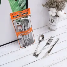 Одноразовая пластиковая ложка для мороженого, десертная ложка, ковш для Западной свадебной вечеринки, набор посуды, кухонные аксессуары, инструмент