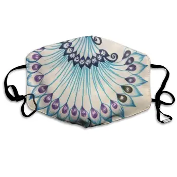

Mouth Mask Peacock Pendant Print Masks - Breathable Adjustable Windproof Mouth-Muffle, Camping Running for Women and Men