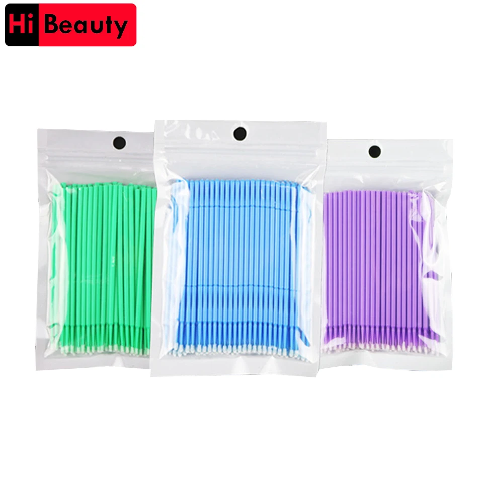 Lowered Mascara Eyelash-Extension Micro-Brush-Stick Soft-Swab Disposable Cotton 100pcs/Lot L-Size Vy8bJaGaq