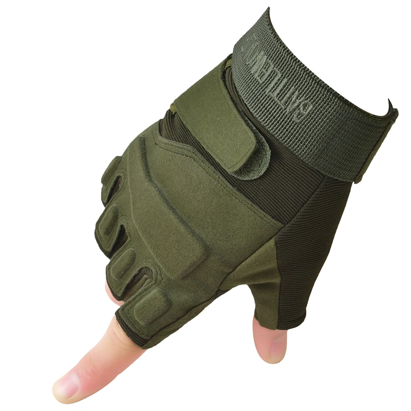 Outdoor Tactical Fingerless Half Finger Gloves For Sports Gym Fitness Motorcycle Riding Cycling Men Women Kids