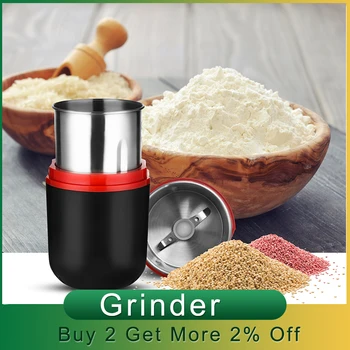 

Mini Electric Coffee Grinder Beans Spice Nut Seed Bean Mill Blender Household Coffee Machine for Home Kitchen
