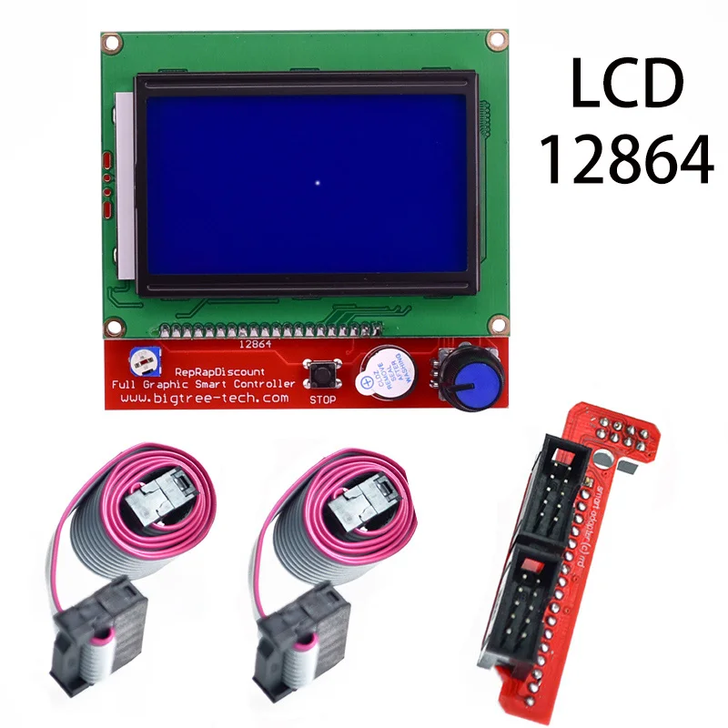 Экран 3D-принтера lcd 1602A 2004 12864 Ramps1.4 IIC/I2C последовательный интерфейс адаптер модуль экран HD44780 символ для arduino - Цвет: 12864 Ramps 1.4