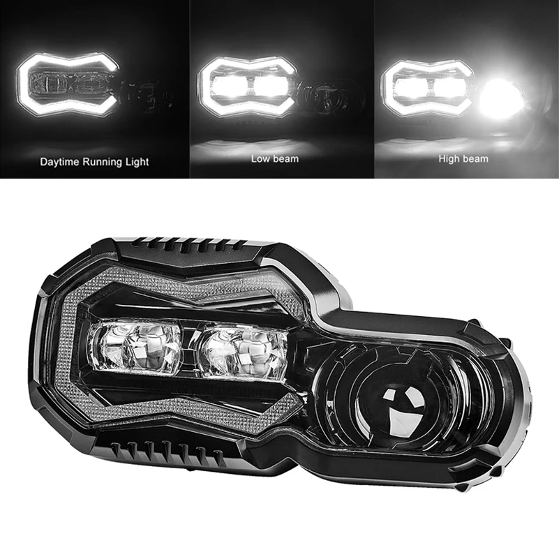 Светодиодный проектор головной светильник угол фары глаза дневные Бег для BMW F700GS