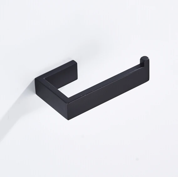 Paper holder Набор из 4 предметов, аксессуары для ванной комнаты, набор оборудования для ванной, 304 нержавеющая сталь, одно Полотенце, крючок для халата, Держатель для полотенца, кольцо - Цвет: Paper holder