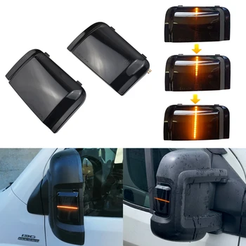 

Side Wing Rearview Mirror LED Turn Signal Light For Peugeot Boxer Fiat Ducato Citroen Jumper Dynamic Blinker Flowing Indicator