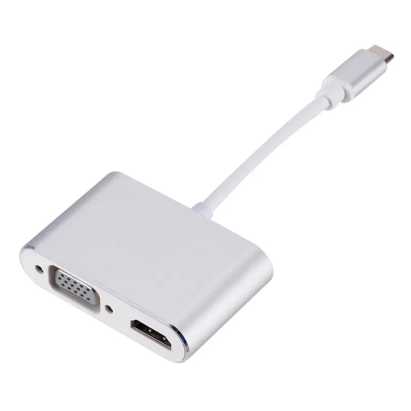 USB C к HDMI 4K VGA адаптер USB 3,1 type C USB-C к VGA HDMI видео конвертеры адаптер для Macbook Pro/Chromebook Pix