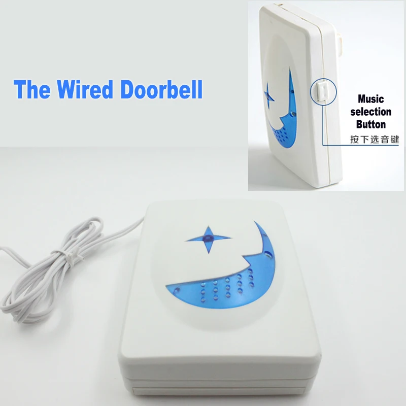 Проводной дверной звонок набор звуковых сигналов кнопка SOS пульт дистанционного