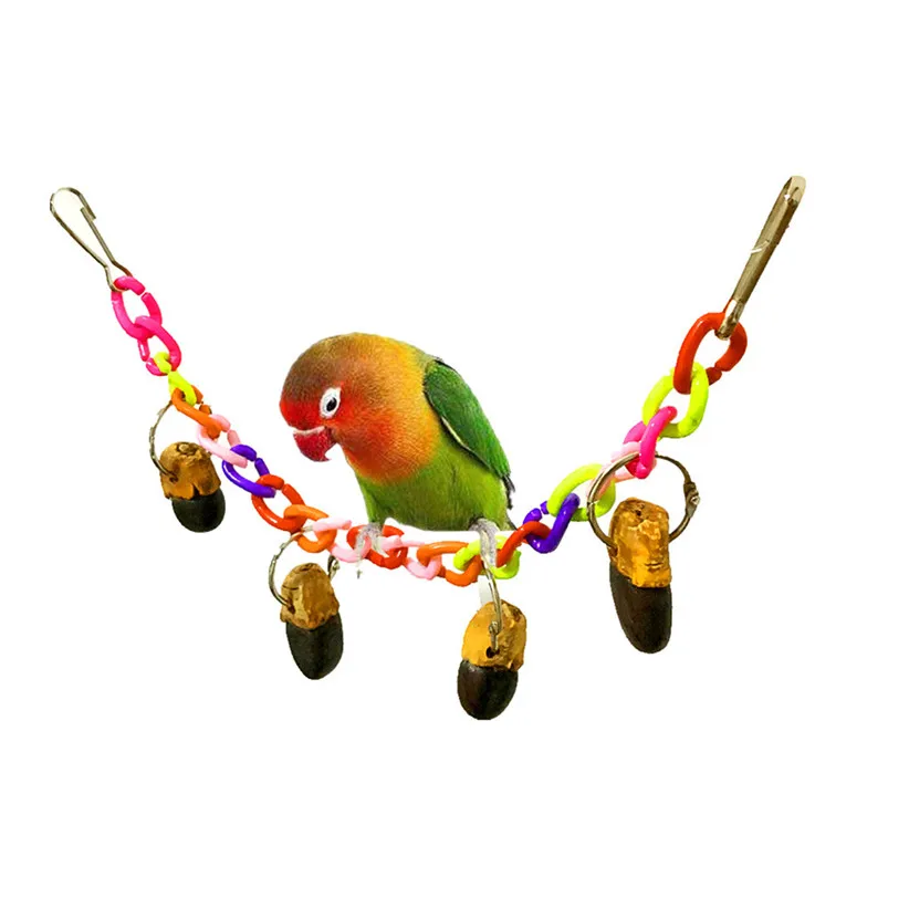 Transer Pet Products Supply Pet Bird Toys Swing Chewing Playground Macaw Cockatoos Birds Hanging Toys 9917