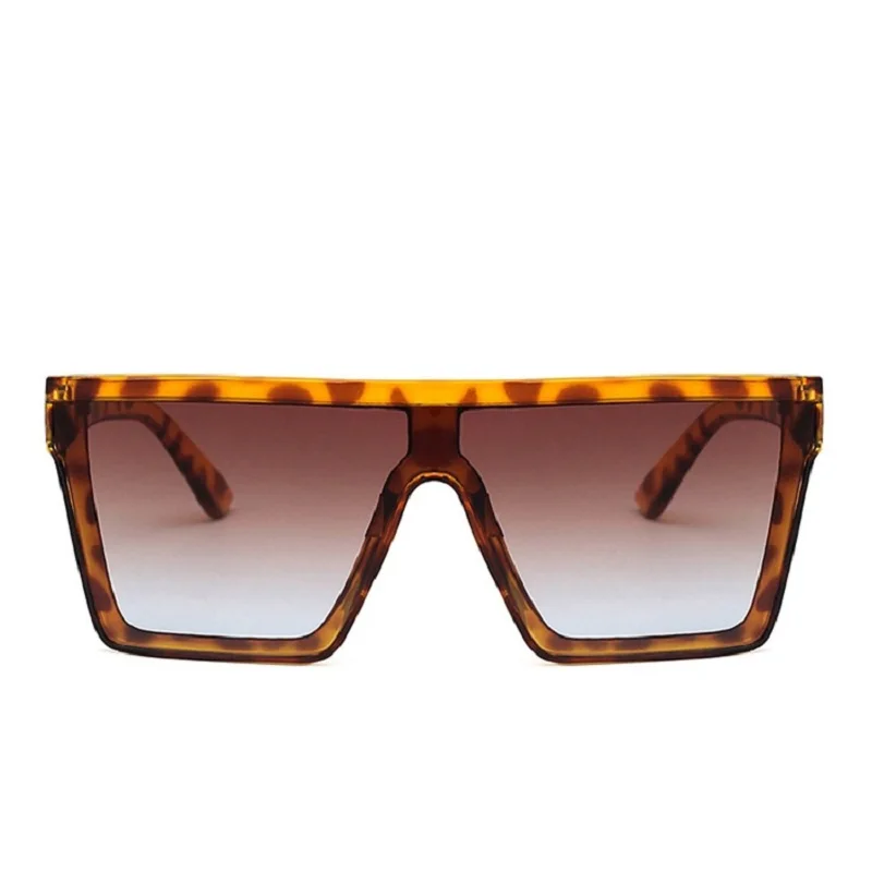 oversized square Sunglasses Women flat top men 2020 lady shades retro Designer brand fashion Glasses oculos UV400