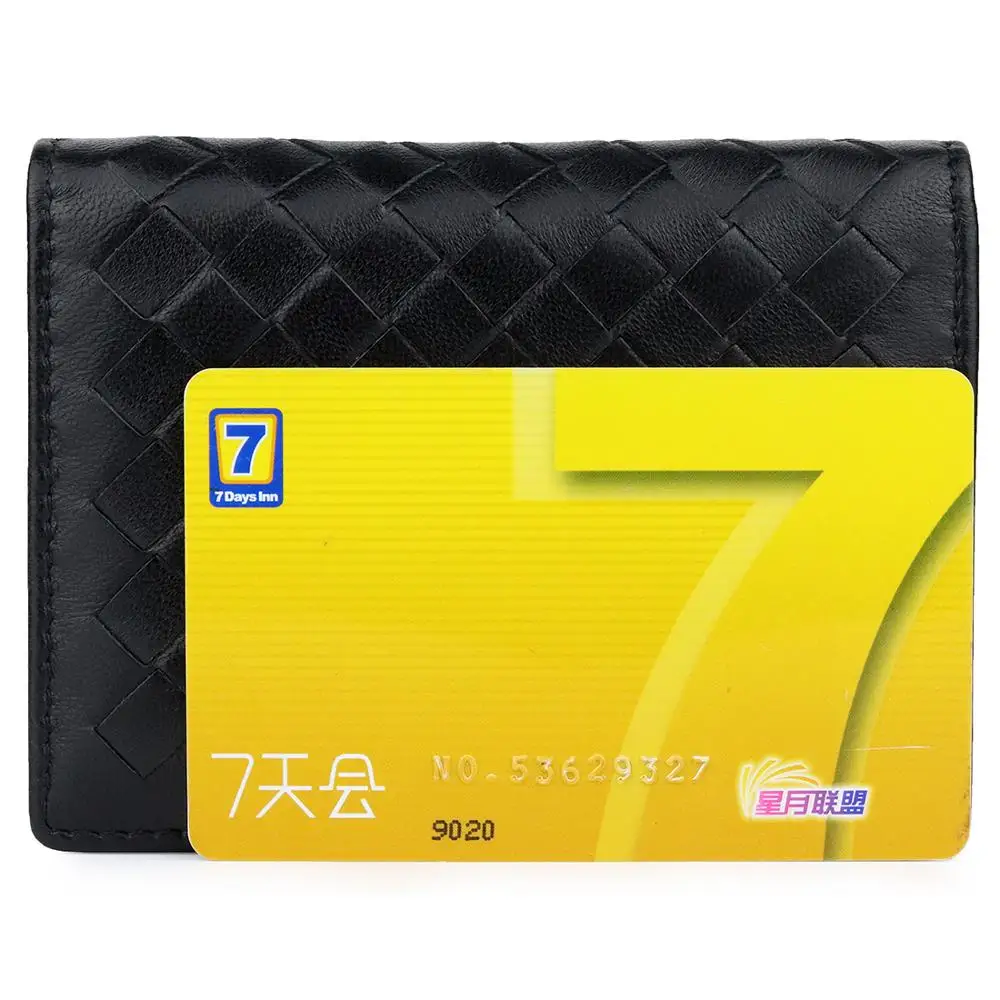 Бумажники для карт ручной работы мягкие вязаные бумажники из овечьей шкуры