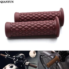 Универсальный мотоцикл 7/" 22 мм винтажный резиновый руль для мотоцикла для Honda CB1000/R CB1300/FA CBF600/SA CBF1000 CBF125