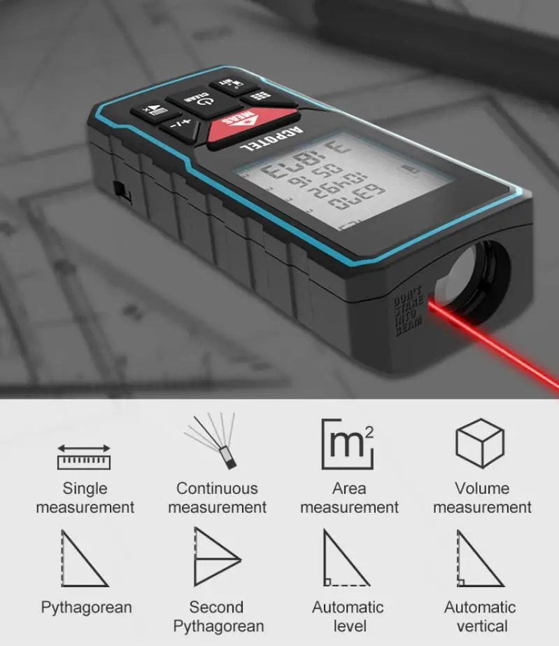 Laser Rangefinder Distance Meter Mileseey X5 X6 S6 New Model Laser Rangefinder Tool Distance Measure Meter High Precision Instrument For Decorate House Kits