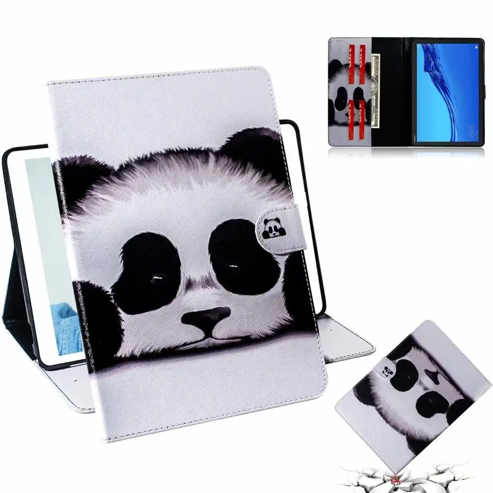 Модный Цветной кожаный чехол для планшета huawei MediaPad M5 Lite 10 BAH2-W19/L09/W09 10,1 дюймов, чехол с магнитной подставкой+ ручка - Цвет: 2