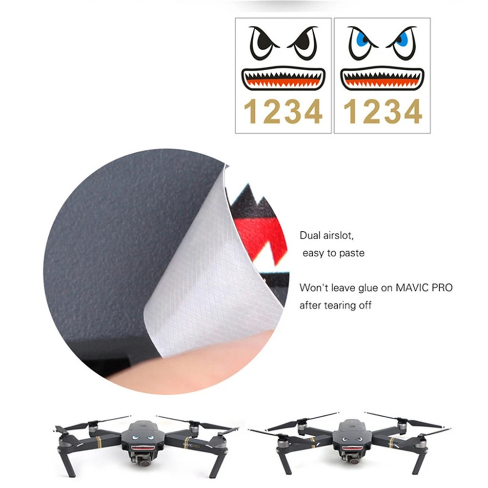 2 Pezzi Adesivo Impermeabile Decalcomania Numero Batteria Adesivo Per Dji Mavic Mini/ Mini 2/ Mavic Air 2S/ Air 2 /Mavic Pro & Spark Universale