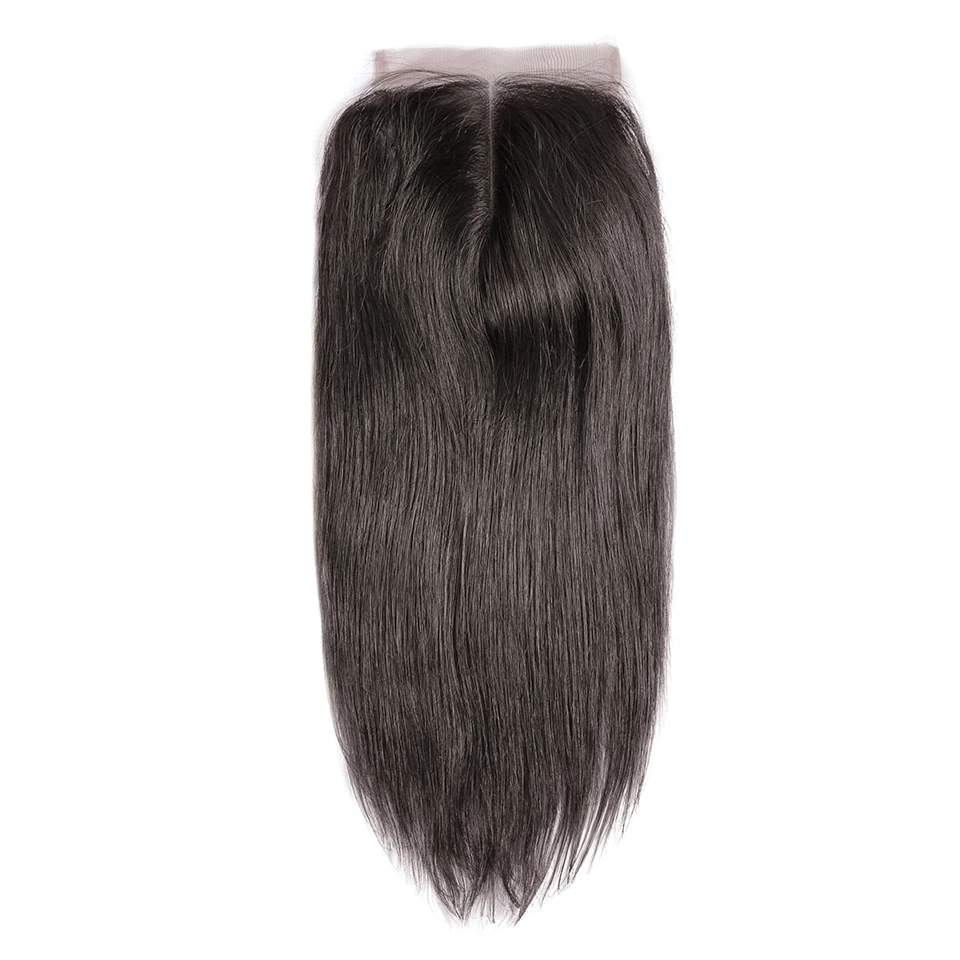 [HJ Weave beauty] бразильские прямые волосы OneCut, 5x5, кружевная застежка, натуральный цвет, 8-20 дюймов, швейцарское кружево,, человеческие волосы remy