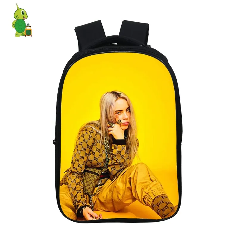 12 Mochila Billie Eilish рюкзак хип-хоп школьные сумки для подростков мальчиков и девочек 14,5 дюймов Детский рюкзак для книг водонепроницаемый дорожный рюкзак - Цвет: 12