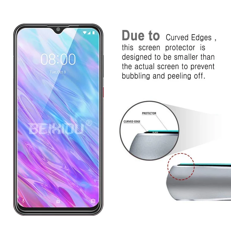 2 шт Полное закаленное стекло для zte Blade 20 защита экрана 2.5D 9h закаленное стекло для zte Blade 20 защитная пленка