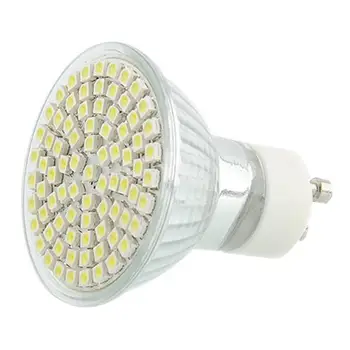 

10pcs Led Bulb Light 220V 60*SMD GU10 White Shops 50W 120leds