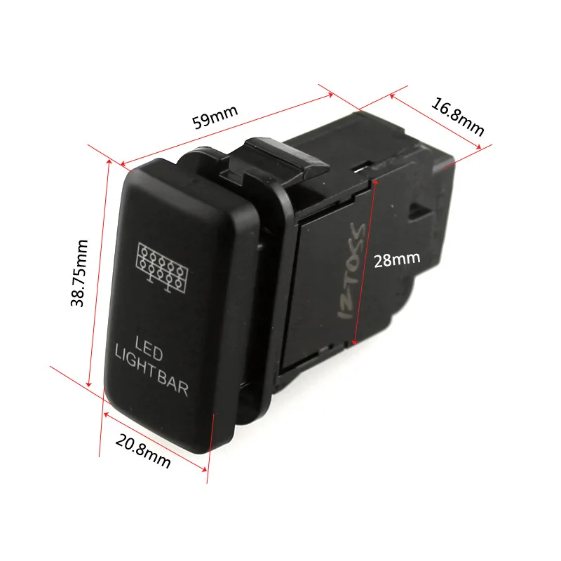 Автомобильные модифицированные 12 В синие двойные лампы, подходящие для Toyota Switch Cool Luze Vigo светодиодный световой бар