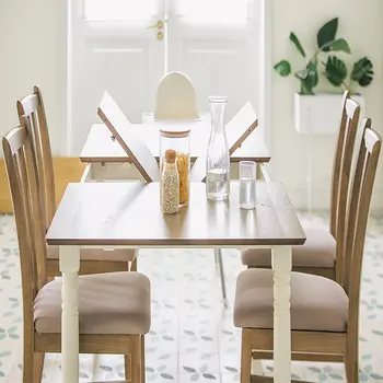 

Furgle Modern Extending Dining Table Coffee Table for 4-6 Seats Solid Wood Table Working/Dining Table for Dining Room Furniture