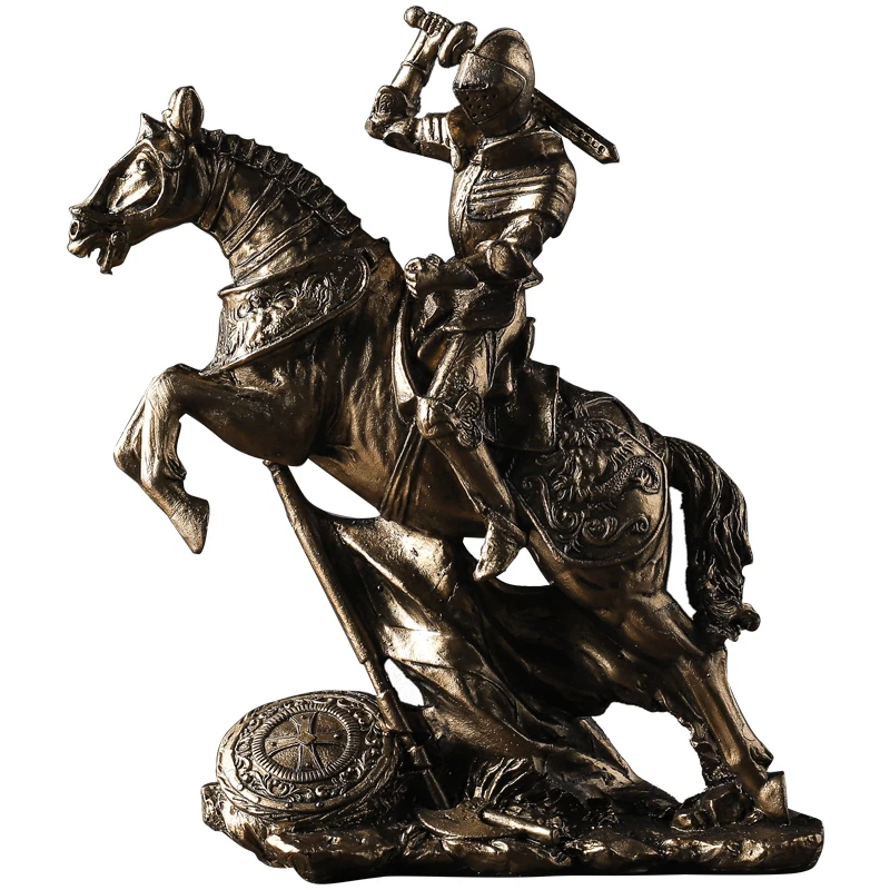 

Ancient Roman knight Arts and crafts Furnishing articles Creative living room Office decoration culpture crafts statue