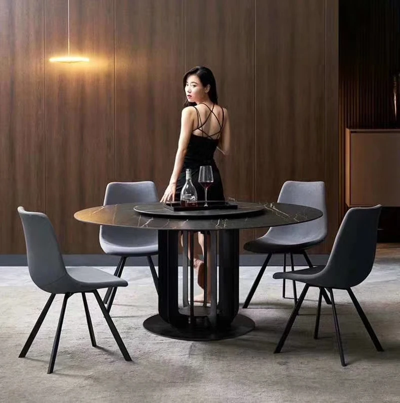 Best price custom design dining table set marble top round dining table for sale