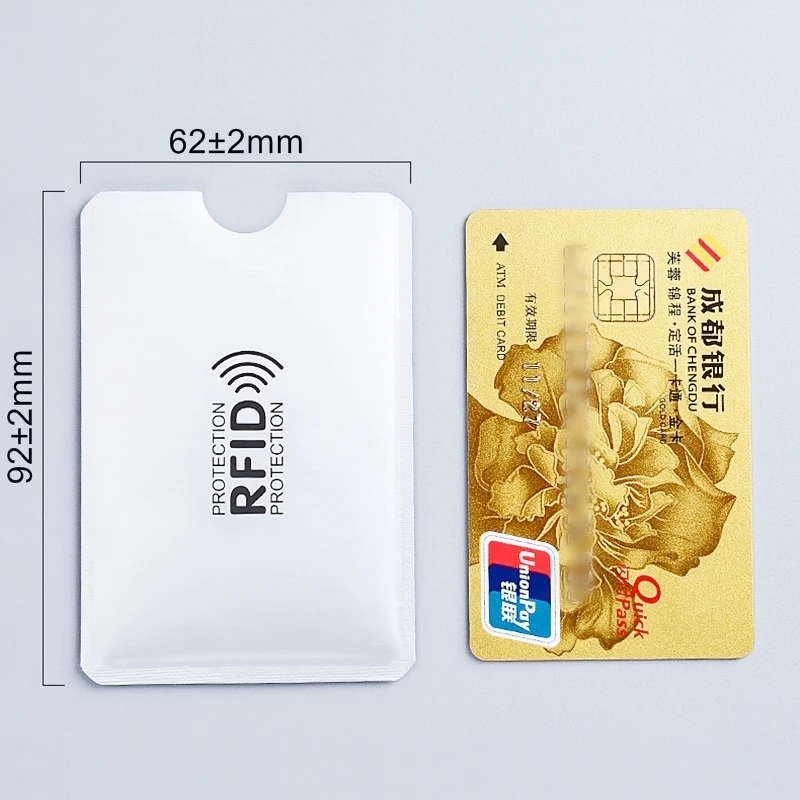 5 шт., Новые многоцветные лазерный алюминиевый Анти Rfid Бумажник Блокировка считыватель Блокировка банк держатель для карт ID банковская карта чехол Для мужчин защиты H119