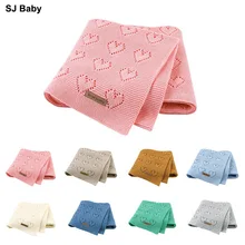 Special Price Baby Blanket Knitted Crochet Heart Hollow Newborn Swaddle Wrap Toddler Sofa Bedding Quilt Infant Baby Outdoor Stroller Outfits Special Price Baby Blanket Knitted Crochet Heart Hollow Newborn Swaddle Wrap Toddler Sofa Bedding Quilt Infant Baby Outdoor Stroller Outfits