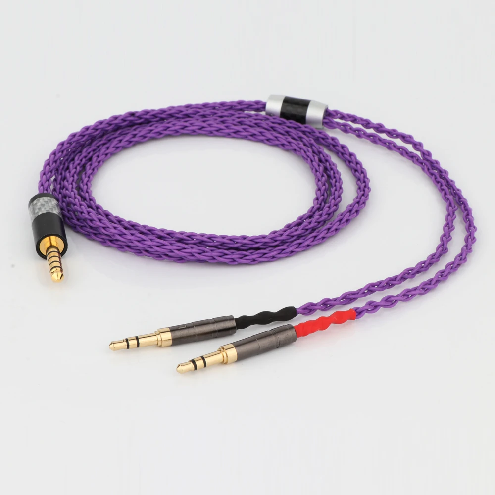 2.5/3.5/4.4 // 4-poliges xlr-symmetrisches versilbertes Kopfhörer-Kopfhörer-Upgrade-Kabel – Detail 3