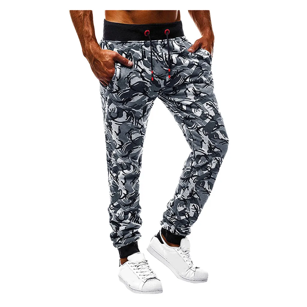 KANCOOLD Ankle-Length Pants Polyester Fashion Men's Sport Jogging Fitness Pant Casual Loose Sweatpants Drawstring Pant Nov6