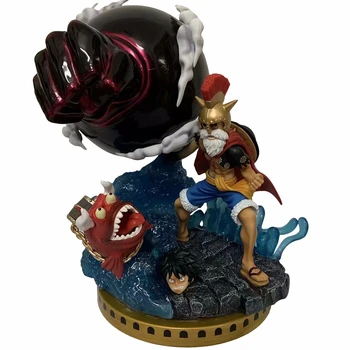 

One Piece GK Action Figure Model Monkey D Luffy Anime Collection Toys 38cm KO PVC Exquisite Decoration Glatiator Figma Gift Doll