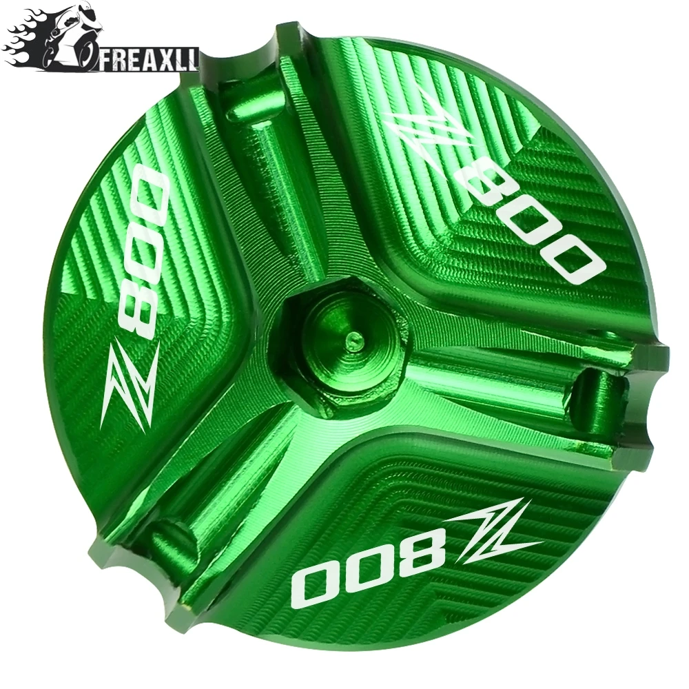 Для Kawasaki Z800 Z 800 2013- Новая мотоциклетная пробка сливная гайка для залива масла крышка крышки с логотипом Z800 - Цвет: Green