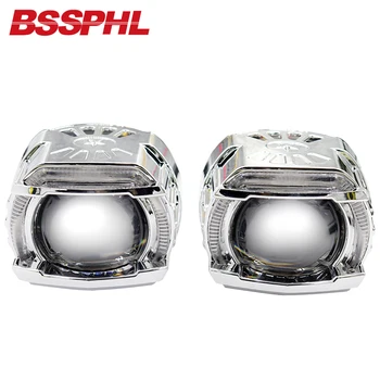 

BSSPHL Aozoom Second generation HD LED Headlight lens High beam 6000K Comes with Devil Eye Demon Eye