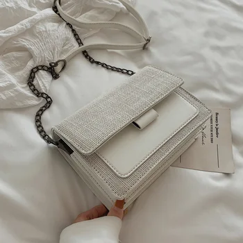 

2020 New Fashion Women Shoulder Bag Chain Strap Flap Designer Handbags Clutch Bag Ladies Messenger Bags Sac A Main Femme