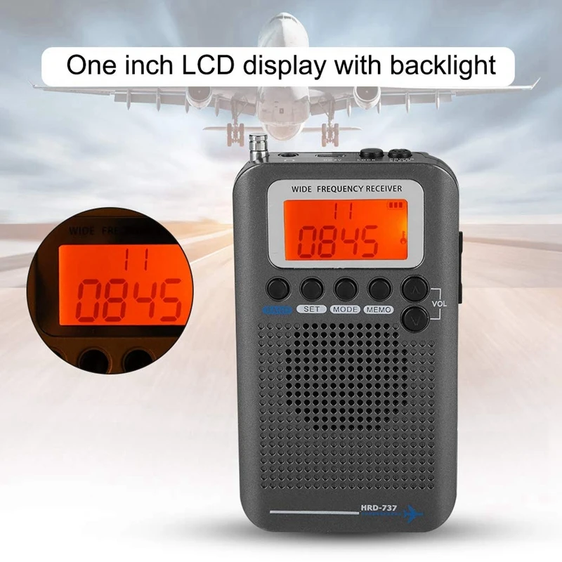 3pcs Retekess Portable Full Band Radio AM//FM//SW Digital LCD Receiver MP3 Player