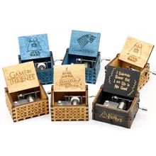 Пользовательский Игра престолов Музыкальная шкатулка деревянная пользовательская Подарочная Деревянная Музыкальная Коробка основная тема подарок на день рождения для друга отца