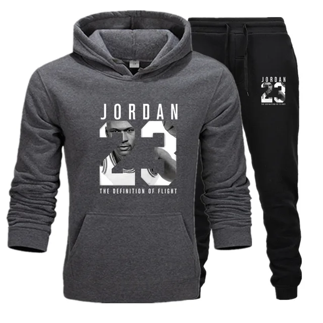 grey jordan jogging suit