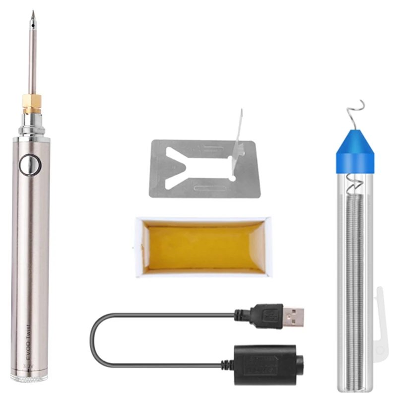 

5V 8 W Soldering Iron Wireless Charging Soldering Iron Mini Portable Battery Soldering Iron with USB Welding Tools