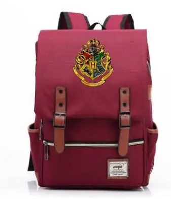 12 Mochila Magic Hogwarts Ravenclaw Слизерин Гриффиндор для мальчиков и девочек портфели для подростков школьные сумки холщовые женские мужские сумки - Цвет: 12