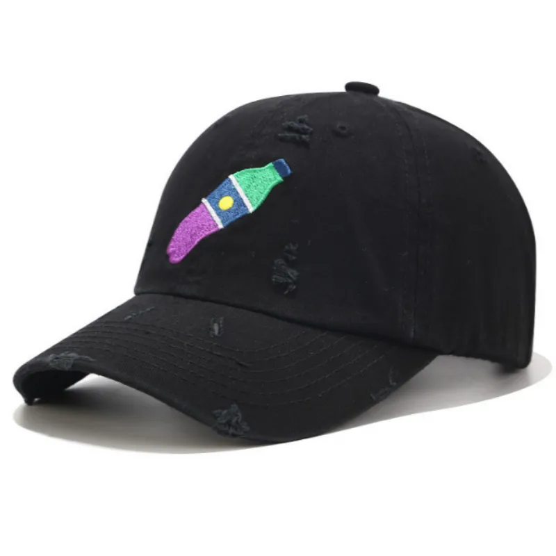 Бейсбольная кепка с Кокс-флаконом, хип-хоп, с дырками, Henny Snapback, Мужская шапочка из спандекса, хлопковая Женская Бейсболка для гольфа, уличная Женская кепка Kpop