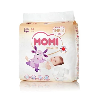 

Diapers MOMI Premium NB (0-5 kg), 90 pcs 5147380