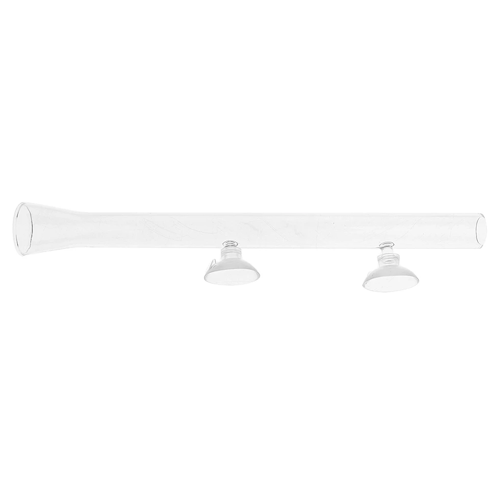 Shrimp Feeder Tube Glass   Feeding w/ Suction Cups for   Tank 25-45cm Long