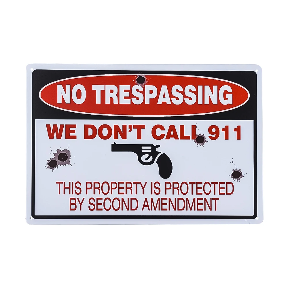We don t dial 911. Warning we don&#039;t call 911. we dont call 911 we use. no trespassing this property is protected by video surveillance.