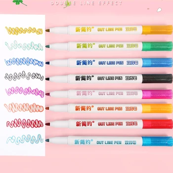 8 Unids Set Doble Lineas De Contorno Color Arte Marcadores Y Plumas Pluma Linea Rotulador Fluorescente Papel Scrapbooking Diario Cartel De Graffiti Www4 Snoobi Se Envelope para cd e dvd (0). arte marcadores y plumas pluma