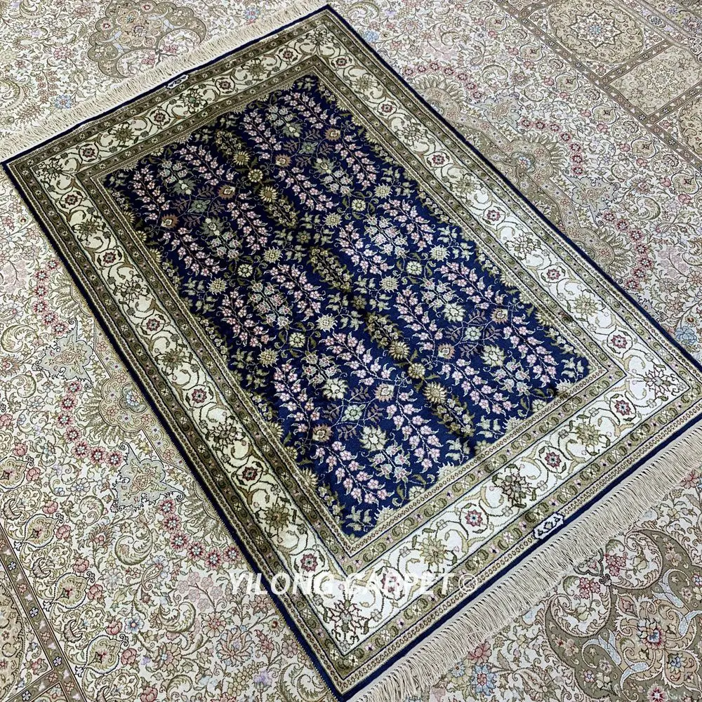 Yilong 2,7 'x4' персидский ковер ручной вязки античный цветочный турецкий ковер (HF201B)