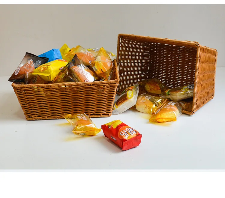 Of Goods teng bian lan Display Rattan Basket in Bulk Snacks Basket fang teng lan Storage Basket Wholesale